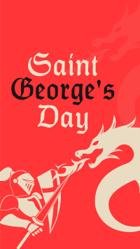 Saint George's Celebration Facebook Story Design