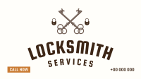 Locksmith Emblem Facebook event cover Image Preview