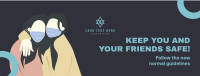 Friends Covid Prevention Facebook cover Image Preview