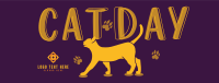Happy Cat Day Facebook cover Image Preview