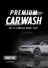 Premium Car Wash Poster Image Preview