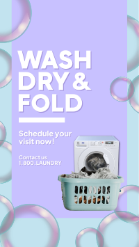 Wash Dry Fold Instagram Story Design