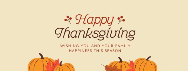 Happy Thanksgiving Facebook Cover Design Image Preview