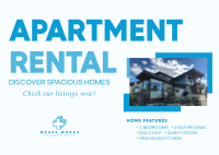 Apartment Rental Real Estate Postcard Image Preview