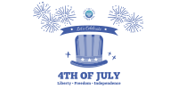 4th of July Hat Twitter post Image Preview