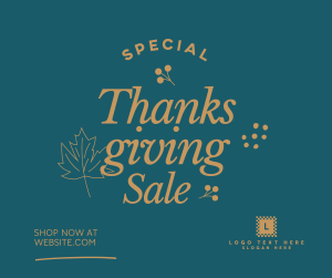 Thanksgiving Sale Facebook post Image Preview