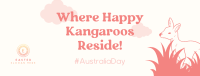 Fun Kangaroo Australia Day Facebook Cover Image Preview