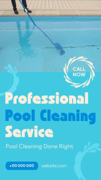 Pool Cleaning Service Instagram reel Image Preview