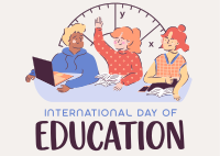 Students International Education Day Postcard Image Preview
