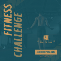 Fitness Challenge Instagram Post Design