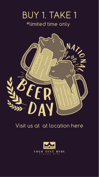 Beer Day Celebration Facebook Story Design