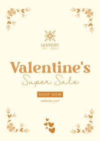 Valentines Day Super Sale Poster Image Preview