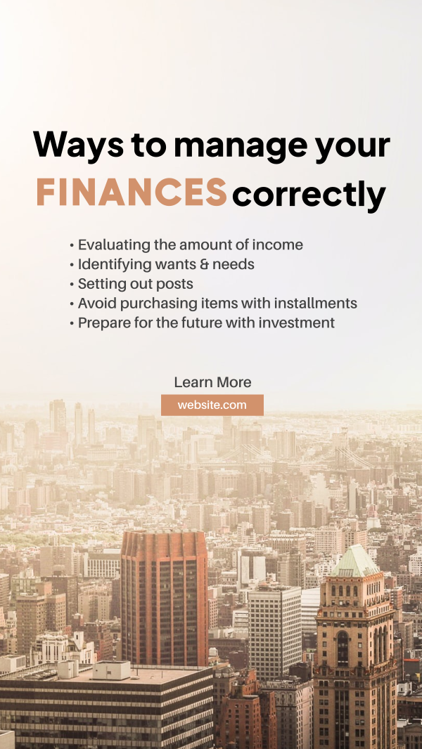 Finance Cityscape Instagram Story Design Image Preview