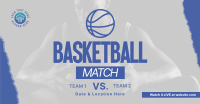 Upcoming Basketball Match Facebook Ad Design