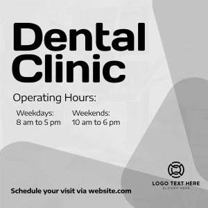 Clinic Hours Instagram post Image Preview
