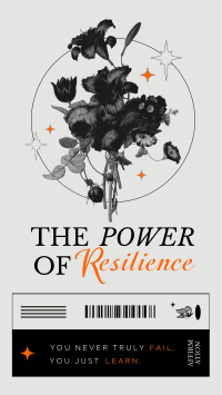 Power of Resilience Quote TikTok Video Design