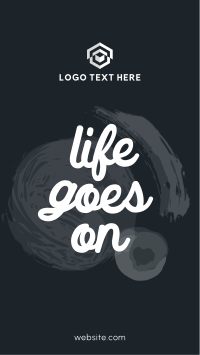 Life goes on Facebook Story Design