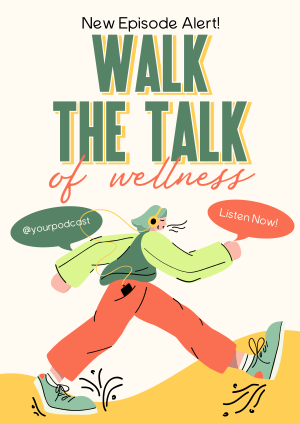 Walk Wellness Podcast Flyer Image Preview