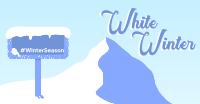 White Winter Facebook Ad Design