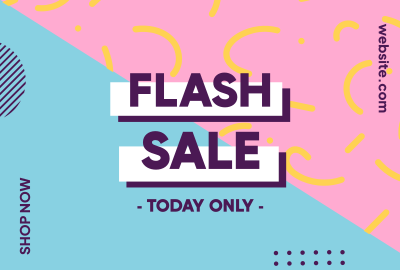 Flash Sale Memphis Pinterest board cover Image Preview