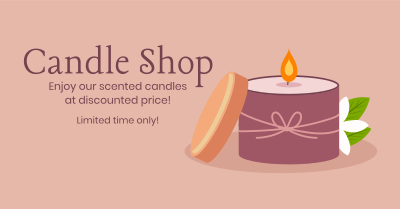 Candle Shop Promotion Facebook ad Image Preview