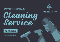 Professional Cleaner Postcard Image Preview