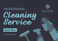 Professional Cleaner Postcard Image Preview