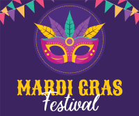 Mardi Gras Festival Facebook post Image Preview