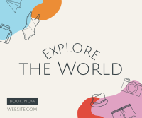 Explore the World Facebook Post Design