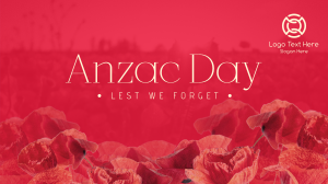 Anzac Flowers YouTube Video Image Preview