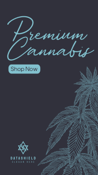 Premium Marijuana Instagram story Image Preview
