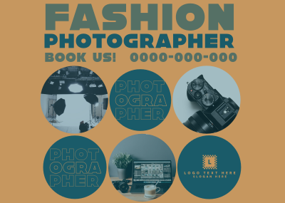 Retro Fashion Photographer Postcard Image Preview
