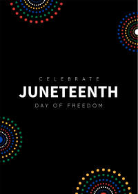 Colorful Juneteenth Poster Design