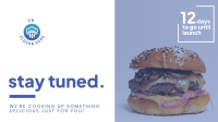 Exciting Burger Launch Facebook event cover Image Preview