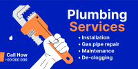 Plumbing Professionals Twitter Post Design