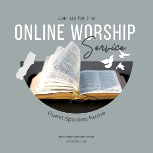 Online Worship Instagram post Image Preview