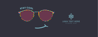 Emoticon Cool Glasses  Facebook cover Image Preview