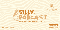 Silly Podcast Twitter Post Design