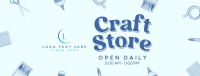 Kawaii Craft Shop Facebook Cover Design