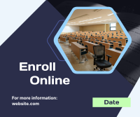 Online University Enrollment Facebook post Image Preview