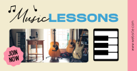 Music Lessons Facebook Ad Design