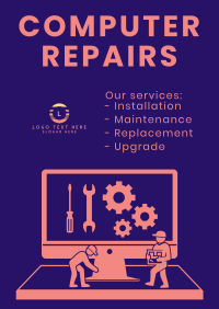 PC Repair Services Poster Design
