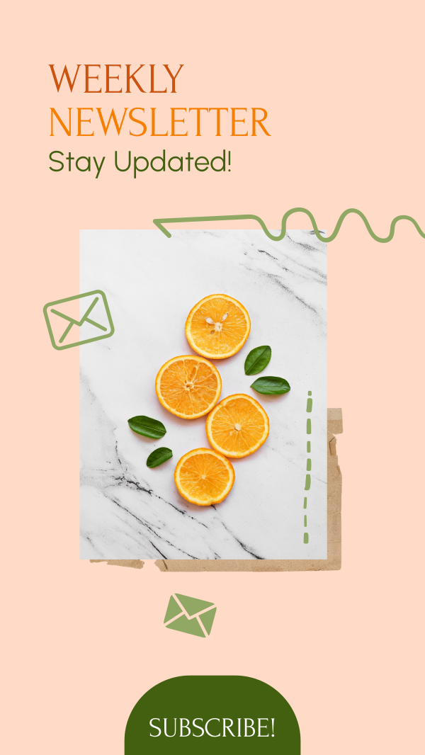 Fruity Weekly Newsletter Instagram Story Design Image Preview