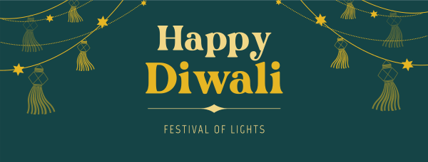 Diwali Festival Facebook Cover Design Image Preview