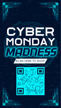 Cyber Monday Madness Facebook Story Design