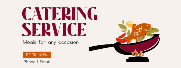Food Catering Facebook Cover Design Image Preview