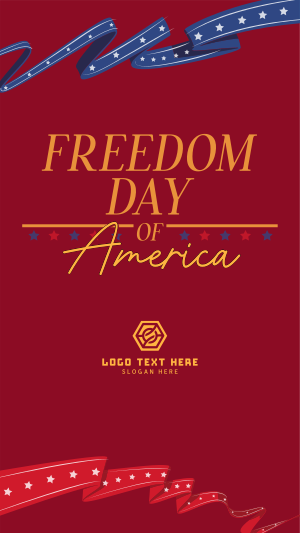 Freedom Day of America Instagram story Image Preview