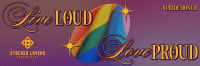 Retro Pride Month Twitter Header Image Preview