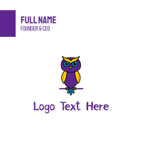 Little Owl Business Card Design