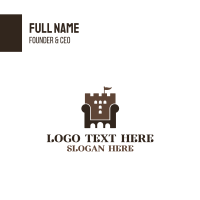 Castle Furniture Business Card Design